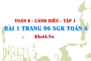 Bài 1 trang 96 SGK Toán 6 tập 1 Cánh Diều